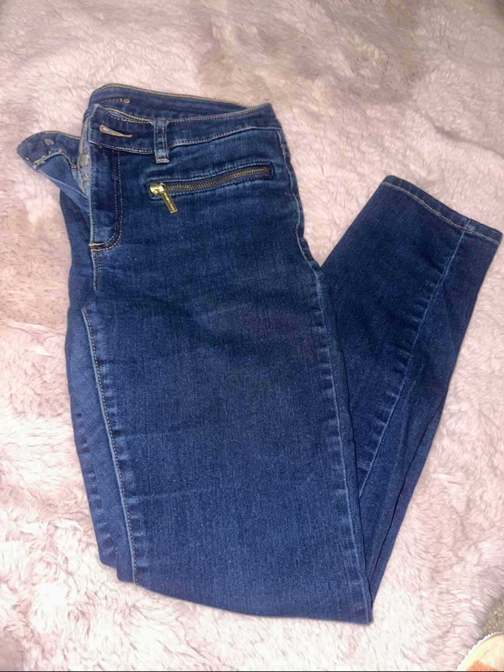 Michael Kors Dark Blue Skinny Jeans - Picture 2 of 5